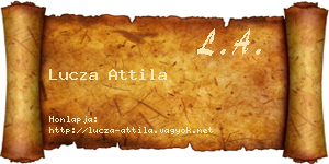 Lucza Attila névjegykártya