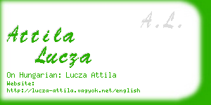 attila lucza business card